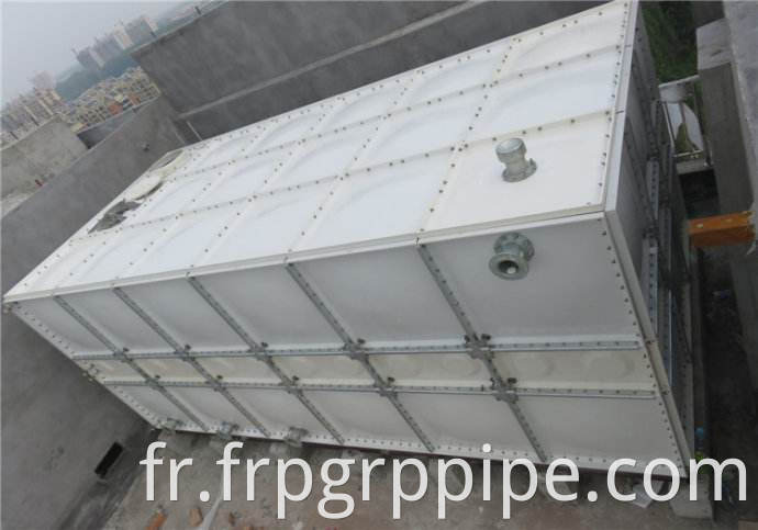 Réservoir d'eau de 150 m3 grp FRP FRP Modular Water Tank